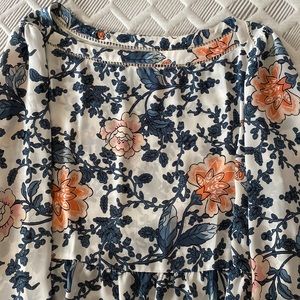 Loft Floral Peplum Top